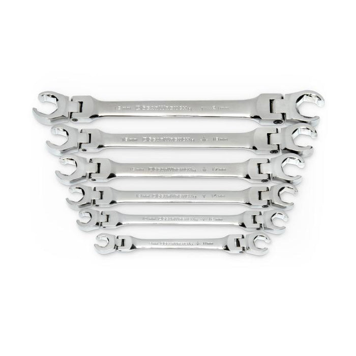 Gearwrench 6 Piece Flex Head Flare Nut Metric Spanner Set 81911D