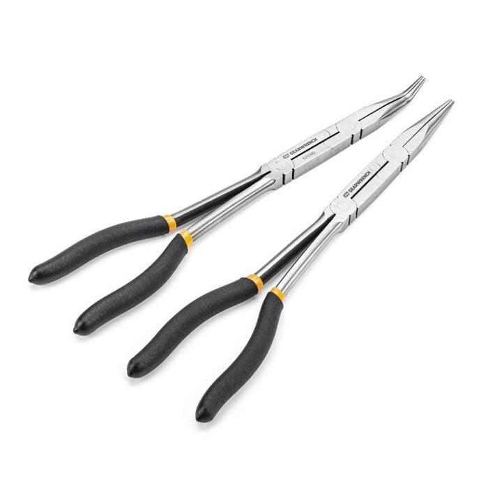 Gearwrench 2 Piece Double-X Straight & 45° Plier Set