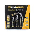 Gearwrench 4 Piece PITBULL Auto-Bite™ Tongue & Groove Dual Material Pliers 82594C
