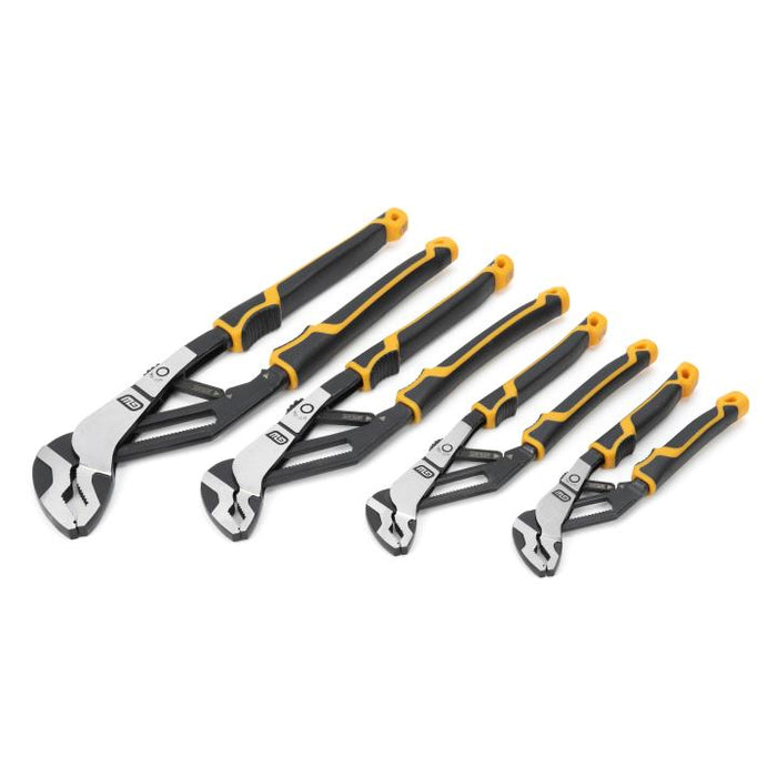 Gearwrench 4 Piece PITBULL Auto-Bite™ Tongue & Groove Dual Material Pliers 82594C