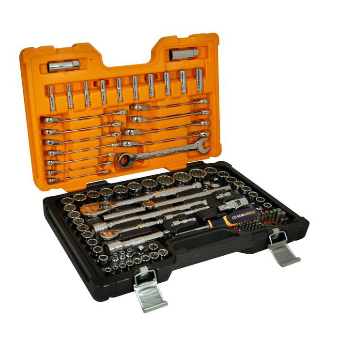 Gearwrench 111 Piece Metric & SAE Socket Set & Reversible Metric Ratcheting Wrenches 83069