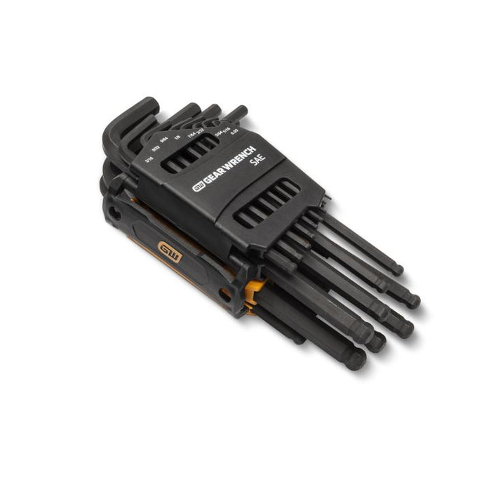 Gearwrench 26 Piece SAE/Metric Ball End Long Arm Hex Key Set 83505