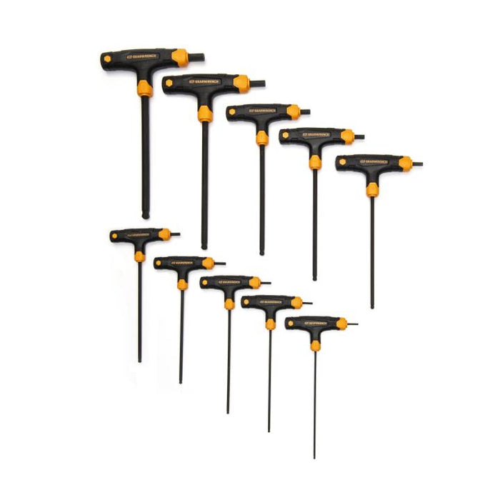 Gearwrench 10 Piece SAE Ball End T-Handle Hex Key Set 83523
