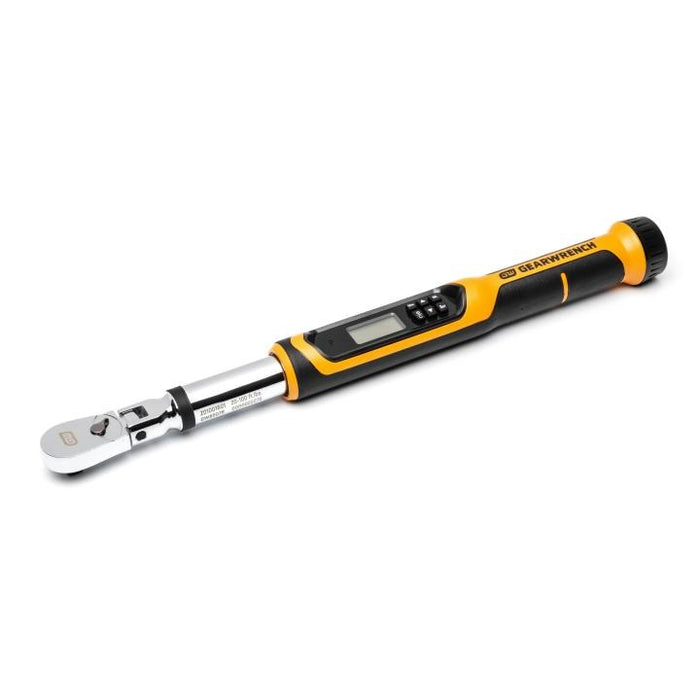Gearwrench 3/8” Flex Head Electronic Torque Wrench with Angle 10-100 ft/lbs