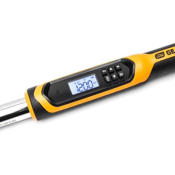 Gearwrench 3/8” Flex Head Electronic Torque Wrench with Angle 10-100 ft/lbs
