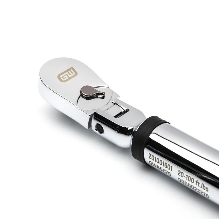 Gearwrench 3/8” Flex Head Electronic Torque Wrench with Angle 10-100 ft/lbs