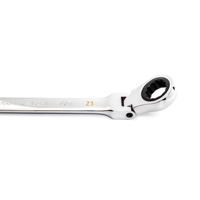 Gearwrench 21mm 90-Tooth 12 Point Flex Head Ratcheting Combination Spanner 86721