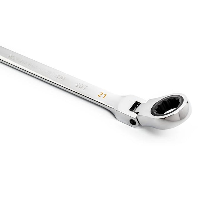 Gearwrench 21mm 90-Tooth 12 Point Flex Head Ratcheting Combination Spanner 86721
