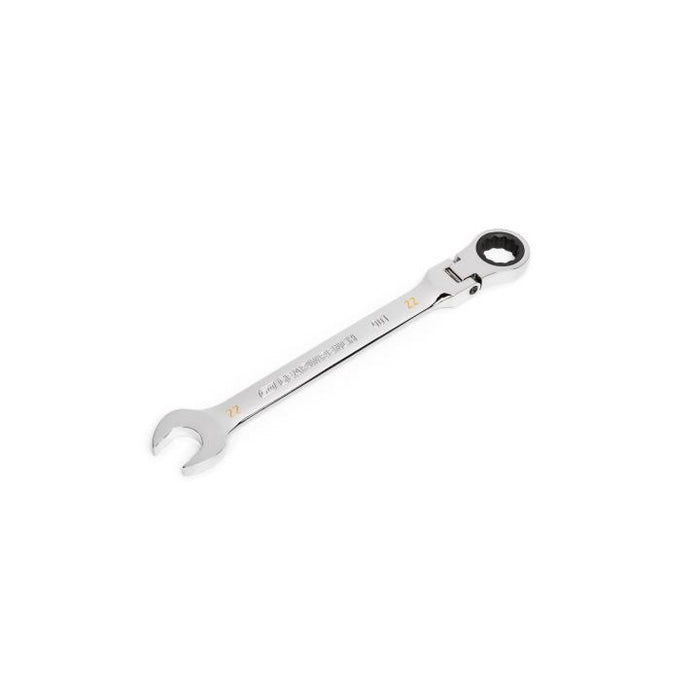 Gearwrench 22mm 90-Tooth 12 Point Flex Head Ratcheting Combination Spanner 86722