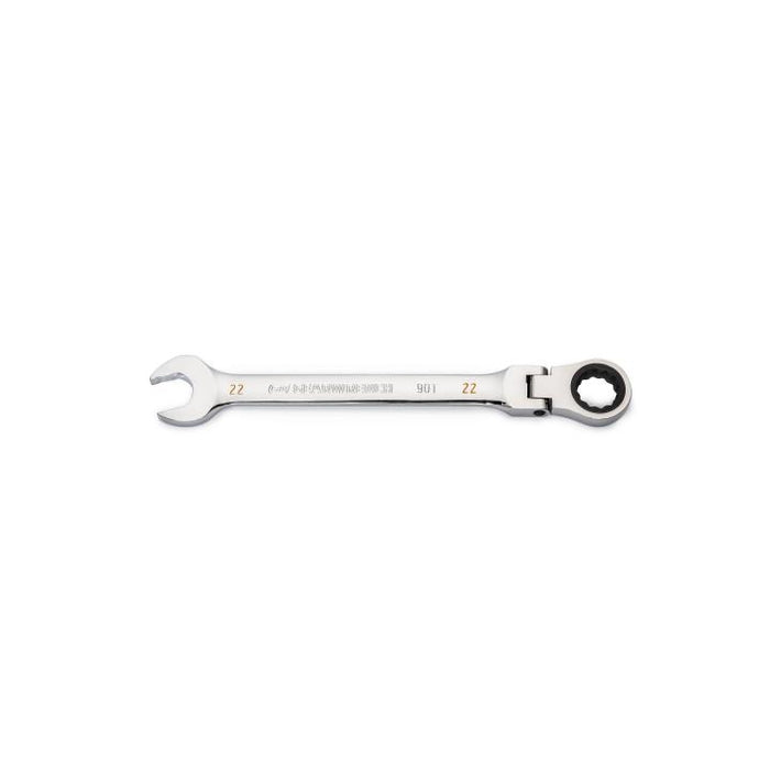 Gearwrench 22mm 90-Tooth 12 Point Flex Head Ratcheting Combination Spanner 86722