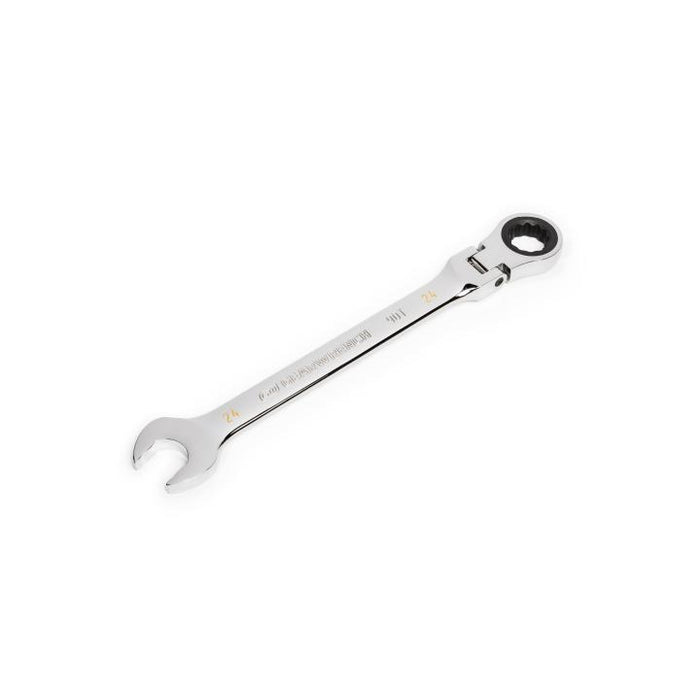 Gearwrench 24mm 90-Tooth 12 Point Flex Head Ratcheting Combination Spanner 86724