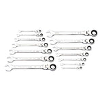 Gearwrench 14 Piece 90-Tooth 12 Point Flex Head Ratcheting Combination SAE Spanner Set 86759