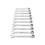 Gearwrench 12 Piece 90-Tooth 12 Point Metric Combination Ratcheting Spanner Set 86927