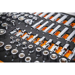 Gearwrench 89 Piece 1/4” Drive Master Metric Socket Set in Foam Storage Tray GWMSSKT14MM