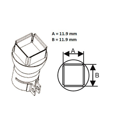 Metcal HCT Nozzle 11.9mm x 11.9mm PLCC-20 H-P20