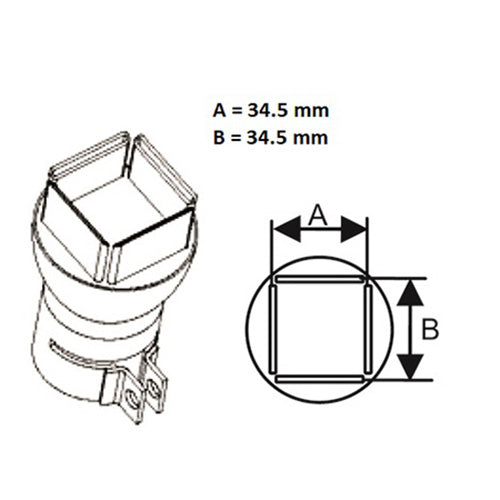 Metcal HCT Nozzle 34.5mm x 34.5mm QFP-240 H-Q3232