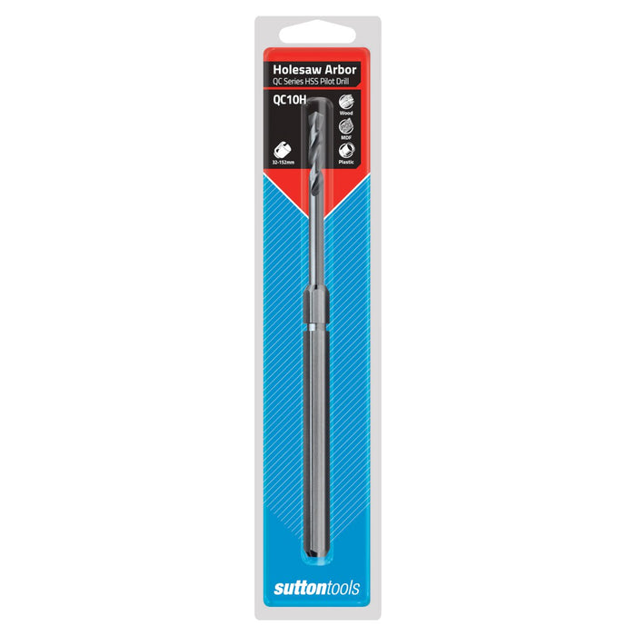 Sutton Holesaw Arbor QC Series HSS Pilot Drill
