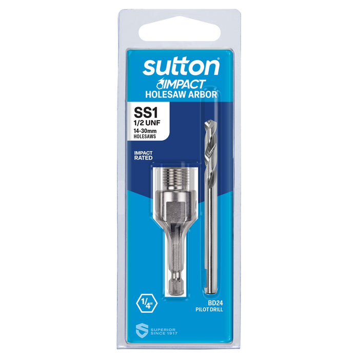 Sutton Impact Holesaw Arbor 1/4