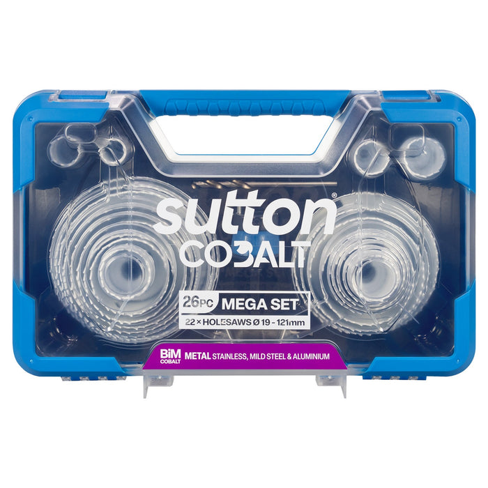 Sutton Bi-Metal Cobalt Holesaws Set 19-121mm 26 Piece H125SG26A