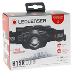 Ledlenser H15R Core 2500lm Rechargeable IP67 Stepless Light Dimmer Headlamp