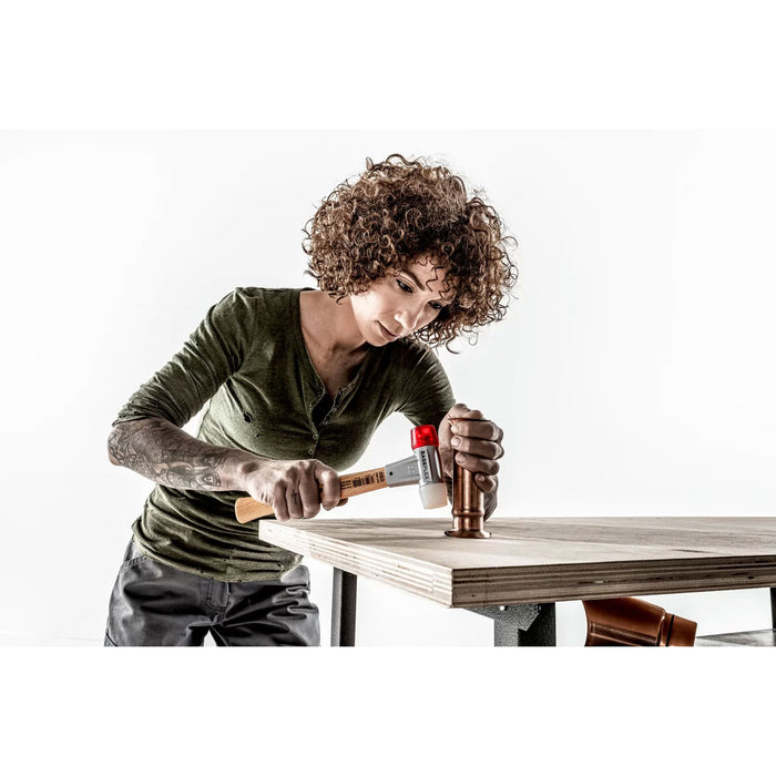 Halder BASEPLEX Soft-Face Mallet Zinc Die Cast Housing & Wooden Handle Nylon/Cellulose acetate 360g