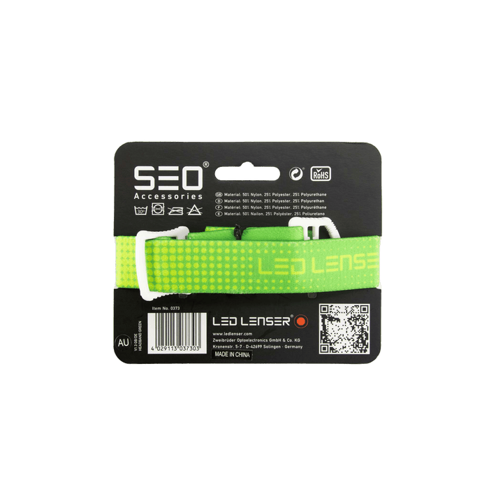 Ledlenser Accessory Headband for Headlamp to fit SEO Green
