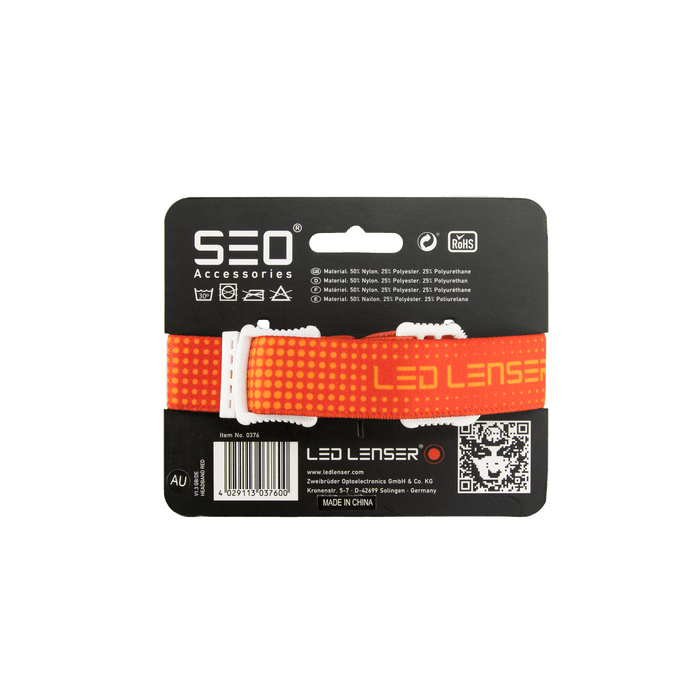 Ledlenser Accessory SEO Headband for Headlamp Red