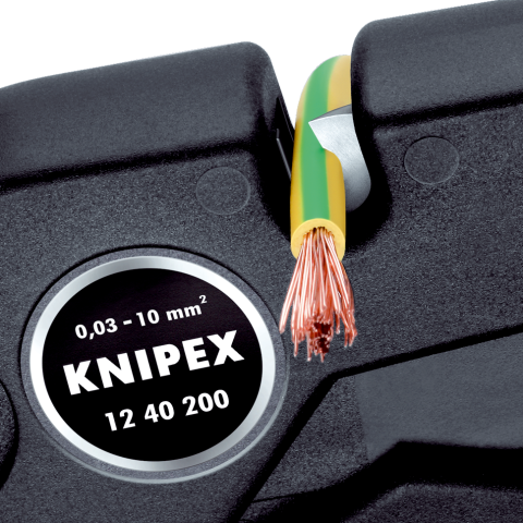 Knipex Self-Ajusting Insulation Stripper 200mm 12 40 200