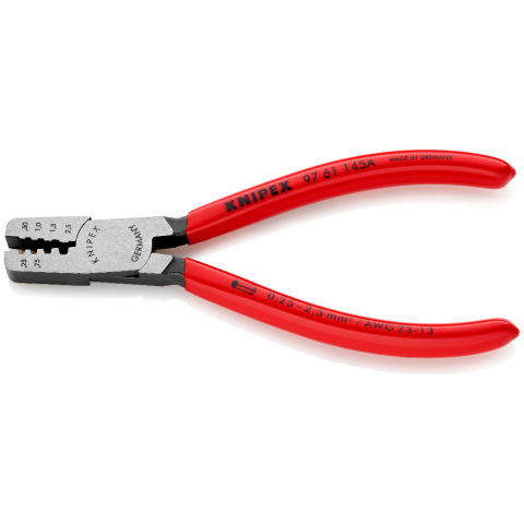 Knipex Crimping Pliers for Wire Ferrules 145mm 97 61 145 A