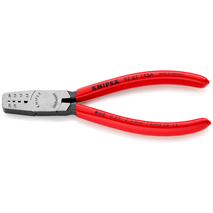 Knipex Crimping Pliers for Wire Ferrules 145mm 97 61 145 A