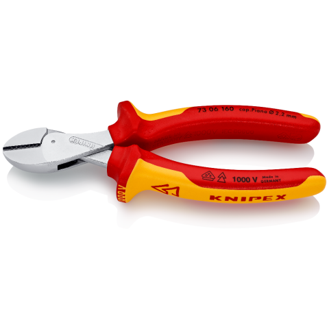 Knipex X-Cut Pliers Compact Diagonal Cutter High Lever Transmission 73 06 160