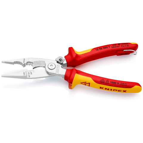 Knipex Pliers for Electrical Installation 1000V 200mm 13 96 200 T