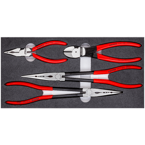 Knipex Mixed Plier Foam Tray Set 4Pce 00 20 01 V16