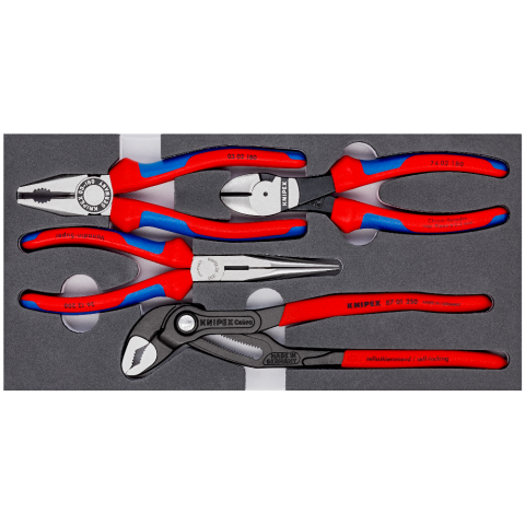 Knipex Set of Pliers in Foam Tray 4Pce 00 20 01 V15