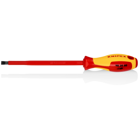 Knipex 1000V Screwdriver for Slotted Screws 8.0 X 175mm 98 20 80