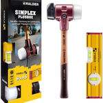 Halder SIMPLEX Plus Box Gardening & Landscaping (Soft Face Mallet & Spirit Level)