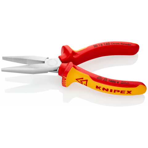Knipex 1000V Long Nose Pliers 160mm 30 16 160