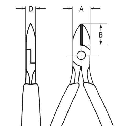 Knipex Diagonal Cutter for Electromechanics 125mm 76 05 125