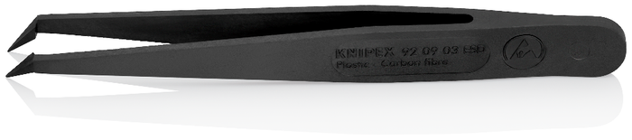 Knipex Plastic Tweezers ESD Black 110mm