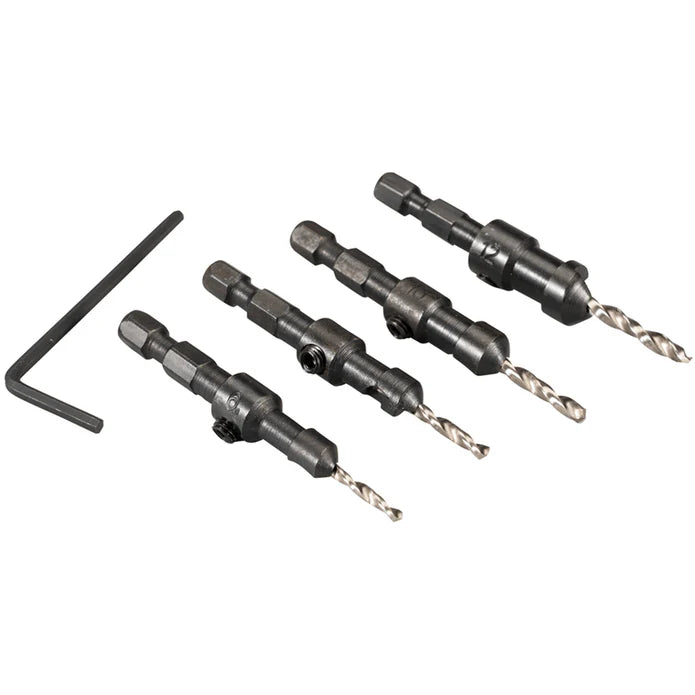 Makita Drill & Countersink Bit Set 4 Piece D-73455