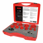 RUKO Bi-Metal Hole Saws HSS in Plastic Case, 12 Pce Set