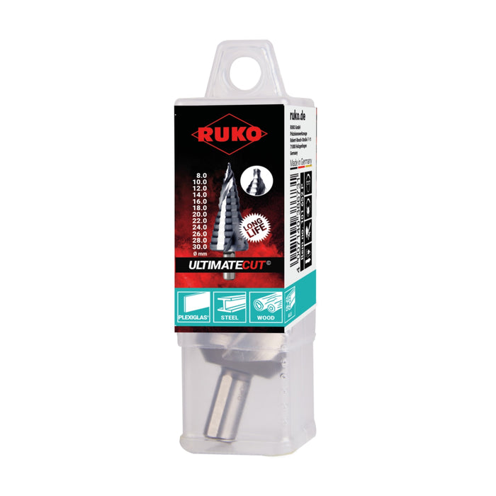 RUKO Ultimatecut Step Drill HSS Runatec With Flowstep® No.2