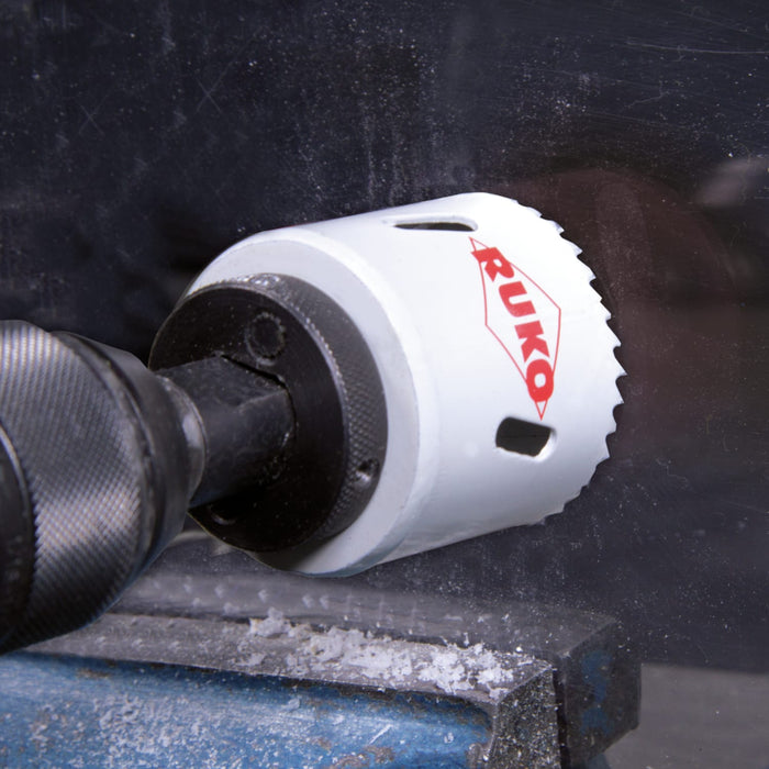 RUKO Bi-metal Hole Saw HSSE-Co 8 with Fine Pitch Toothing Ø 25mm