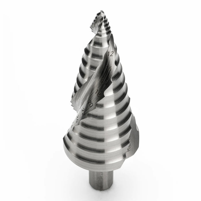 Ruko Ultimatecut Step Drill Set HSSE-Co 5 Spiral Fluted with Flowstep Tip 8-30mm