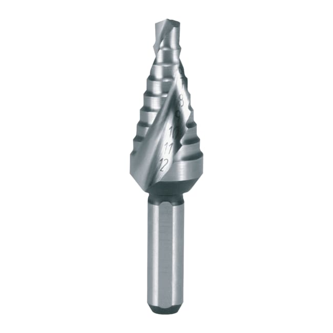 RUKO 101056E HSSE-Co 5 Spiral Fluted Step Drill With Split Point, Size - View #7