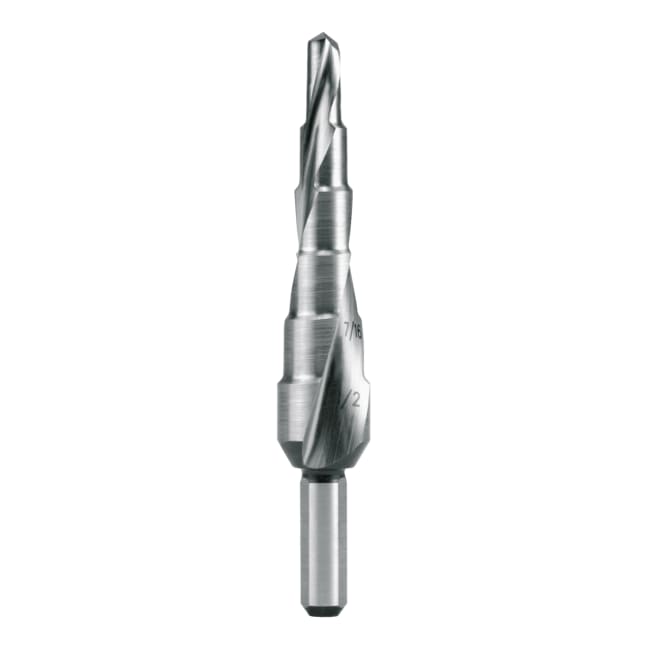 RUKO Step Drill HSS Fractional Sizes Spiral Fluted With Split Point No. 1