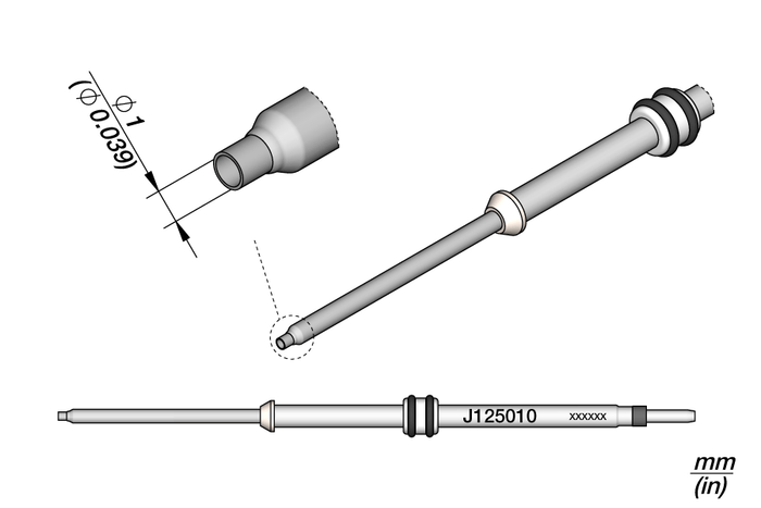 JBC Straight Cartridge Ø 1.0mm J125010