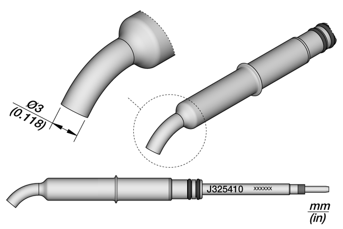 JBC Bent Cartridge Ø 3.0mm 45º J325410