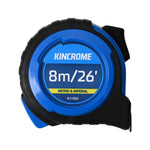 Kincrome 8m/2ft Tape Measure - Metric & Imperial