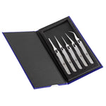 Ideal-Tek Reverse Action Tweezers Kit SS Anti-Mag Kit of 5 K5PINX.IT